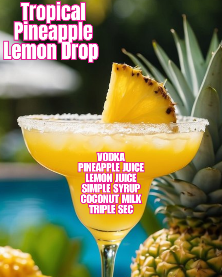 Tropical Pineapple Lemon Drop Recipe