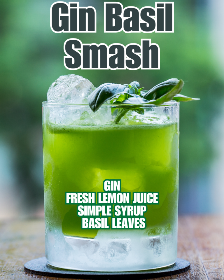 Making A Gin Basil Smash